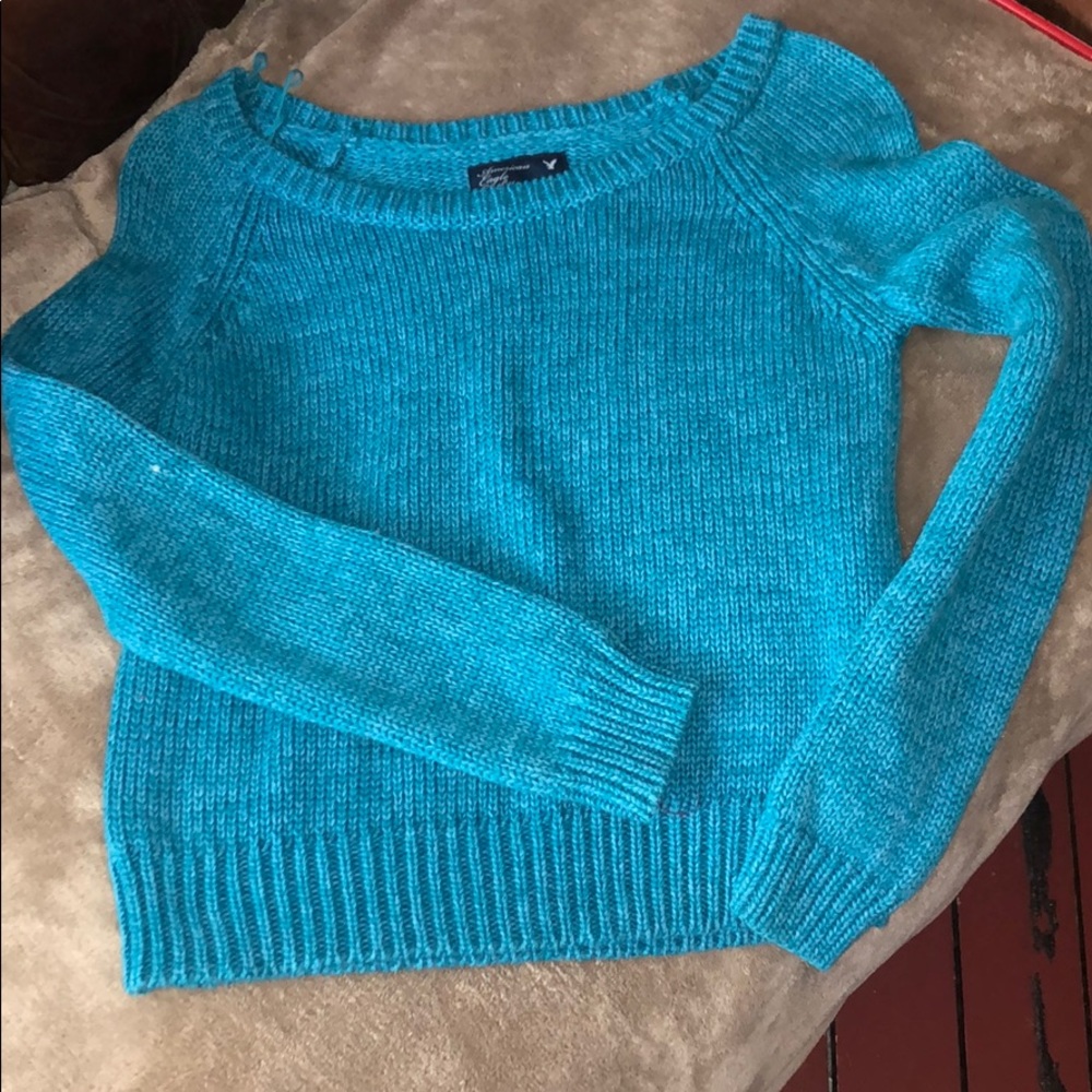 Blue American eagle sweater